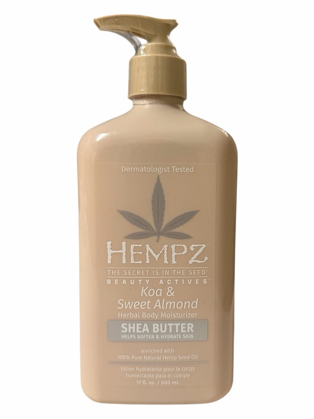 HEMPZ Koa & Sweet Almond Shea Butter Body Moisturizer 17 fl oz / 500 ml